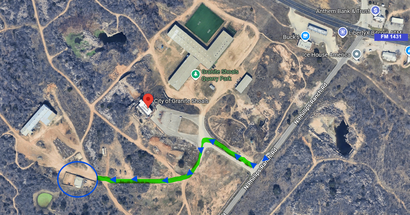 Map to the Deer Shed