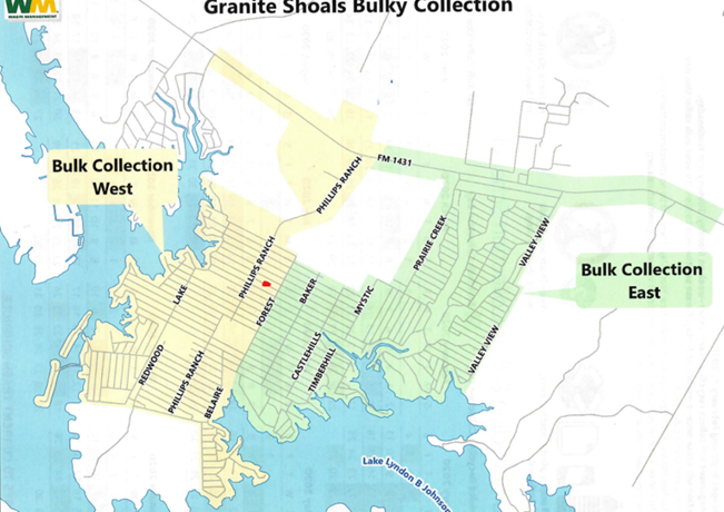 Bulk pick up Map