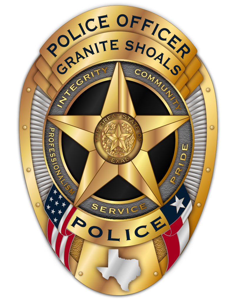 C-138335 GRANITE SHOALS PD-Badge Texas AR